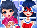 Гульня Winter Puzzle
