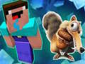 Гульня Noob Parkour: Snow Age
