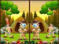 Гульня Spot 5 Differences Camping