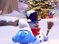 Гульня Smurfy Snowballs