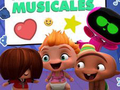 Гульня Mini Beat Power Rockers: Musical Stickers