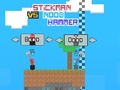 Гульня Stickman vs Noob Hammer
