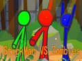 Гульня StickMan Bros Vs Zombies