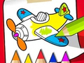Гульня Coloring Book: Cute Plane