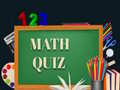 Гульня Math Quiz 