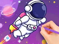 Гульня Coloring Book: Astronaut