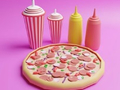 Гульня Coloring Book: Pizza