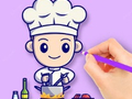 Гульня Coloring Book: Chef