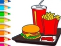 Гульня Coloring Book: Hamburger