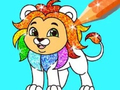 Гульня Coloring Book: Lion