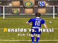 Гульня Messi vs Ronaldo Kick Tac Toe