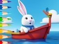 Гульня Coloring Book: Sailing Rabbit
