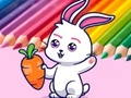 Гульня Coloring Book: Rabbit Pull Up Carrot