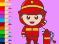 Гульня Coloring Book: Fireman