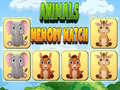 Гульня Animals Memory Match