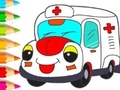 Гульня Coloring Book: Ambulance