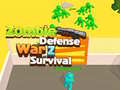 Гульня Zombie defense War Z Survival 