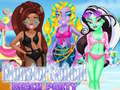 Гульня Monster School Beach Party