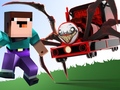 Гульня Noob vs Spider Train
