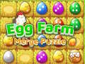 Гульня Egg Farm Merge Puzzle