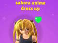 Гульня Sakora Anime Dress Up