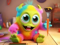 Гульня Coloring Book: Monster