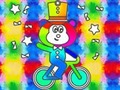 Гульня Coloring Book: Monkey Rides Unicycle