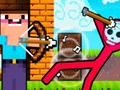 Гульня Noob Archer vs Stickman Zombie