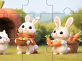 Гульня Jigsaw Puzzle: Rabbits With Carrots