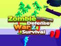 Гульня Zombie defense: War Z Survival