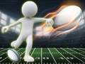Гульня Stickman Rugby Run And Kick