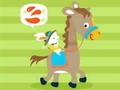 Гульня Coloring Book: Riding Horse