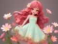 Гульня Coloring Book: Flower Dress
