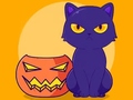 Гульня Coloring Book: Halloween Cat
