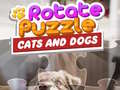 Гульня Rotate Puzzle - Cats and Dogs