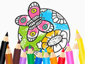 Гульня Coloring Book: Butterfly With Flowe