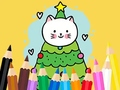 Гульня Coloring Book: Cats And Christmas Tree