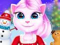 Гульня Cat Girl Christmas Decor Game
