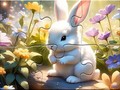 Гульня Jigsaw Puzzle: Sunny Forest Rabbit