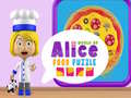 Гульня World of Alice Food Puzzle