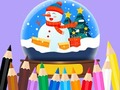 Гульня Coloring Book: Christmas Crystal Ball