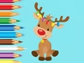 Гульня Coloring Book: Cute Christmas Reindeer