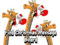 Гульня Find Christmas Message Board