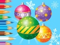 Гульня Coloring Book: Christmas Decorate Balls