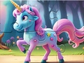 Гульня Jigsaw Puzzle: Magic Forest Unicorn