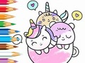 Гульня Coloring Book: A Cup Of Unicorn