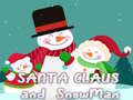 Гульня Santa Claus and Snowman Jigsaw