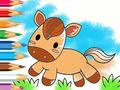 Гульня Coloring Book: Running Horse