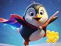 Гульня Jigsaw Puzzle: Sky Flying Penguin