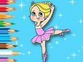 Гульня Coloring Book: Ballet Girl